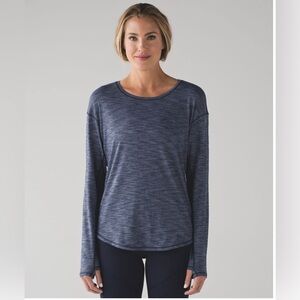 Lululemon Lost In Pace Long Sleeve
Heathered Deep Navy